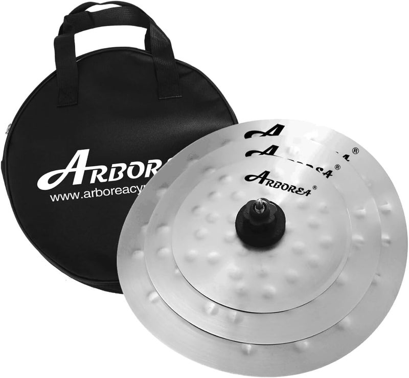 Arborea طقم صنج سماك ستاك 11"13"15" 3 قطع تأثير صوت فضي - Image 1